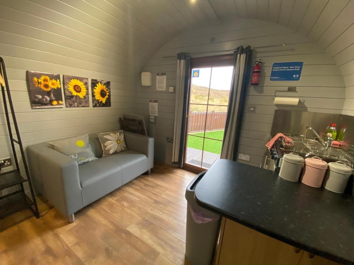 Highland Stays - Ben View Studio Pod & Jacuzzi Bath Fort William Dış mekan fotoğraf